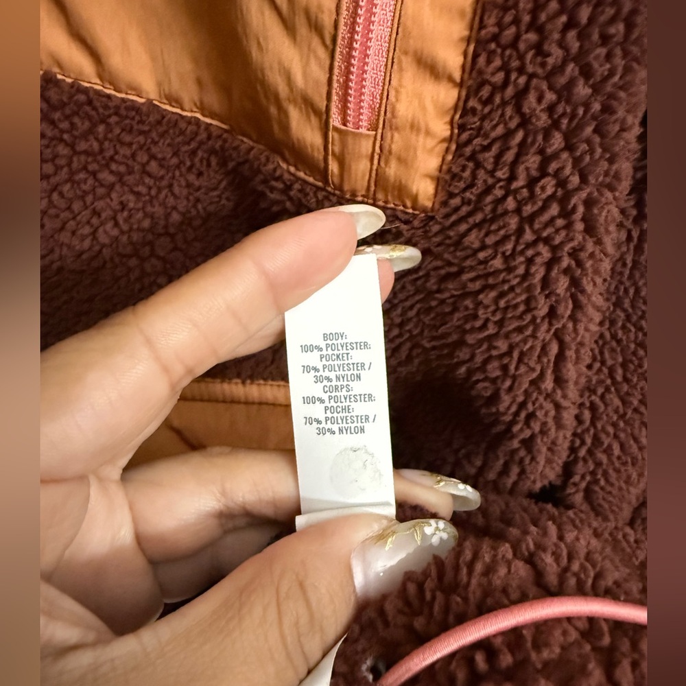 Aerie Offline Oversized Sherpa Quarter Zip Jacket - Picture 10 of 11